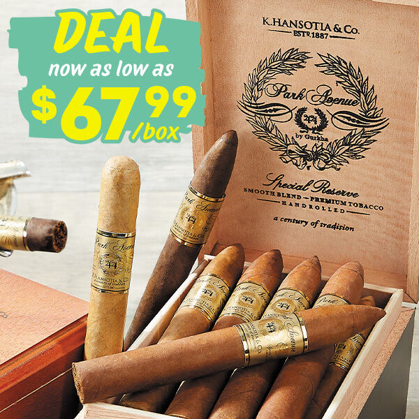 Gurkha Park Avenue Deal now as low as $67.99/box