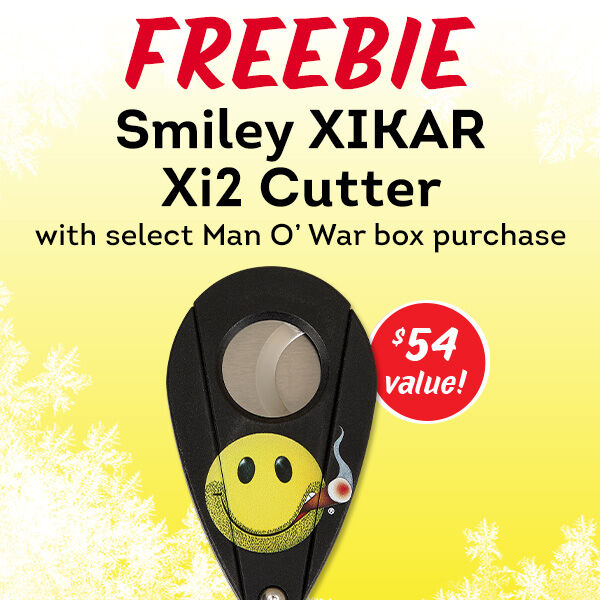 FREEBIE - Smiley Xikar Xi2 cutter with Man O War box purchase