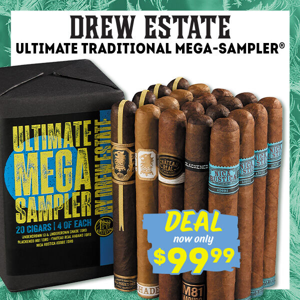 Drew Estate Ultimate Traditional Mega-Sampler DEAL now ONLY $99.99