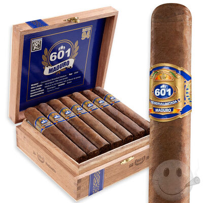 601 Blue Box-Pressed Maduro
