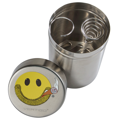 Smiley Imprinted Road Trip Travel Ashtray
