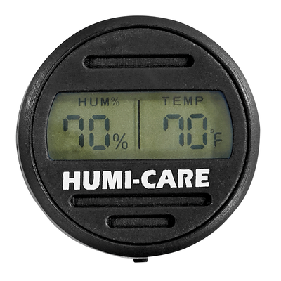 HUMI-CARE Blue Round Digital Hygrometer