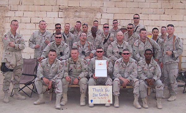 Officers of the 2-112th AR, Texas Army  National Guard out of Fort Worth, Texas at Camp Al Taqaddum.