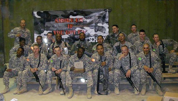 "Just a little background on the picture, I am a founding member of a cigar club called Smokin&rsquo; Aces Cigar Club based out of Santa Clarita CA and we have bi monthly events with the men in our club mainly to smoke cigars and raise money to buy cigars to send to troops in Iraq and Afghanistan. Thank you for your time!!"-Billy Avila