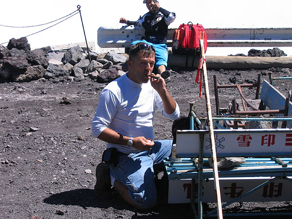 On top of Mount Fugi, 2010