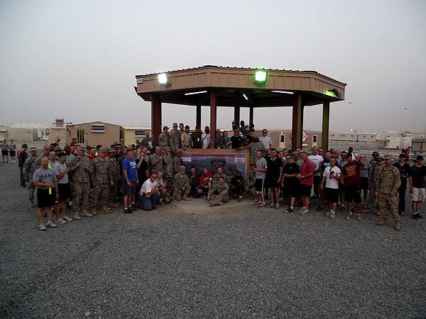 The first annual Big Smoke at a camp in Kuwait.