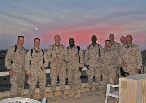 Marines deployed to the Al Anbar Province of Iraq.