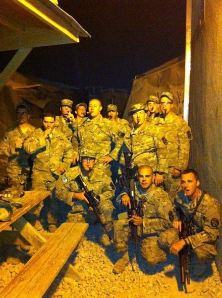 E-co 1/167 INF arriving in Afghanistan, August 2012.