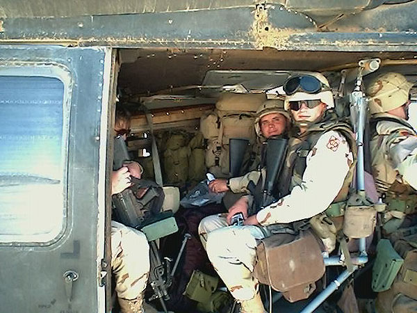 Captain Larry Cote serving in Kuwait for the Coalition Forces Land Component Command (Third Army)- Staff Judge Advocate.