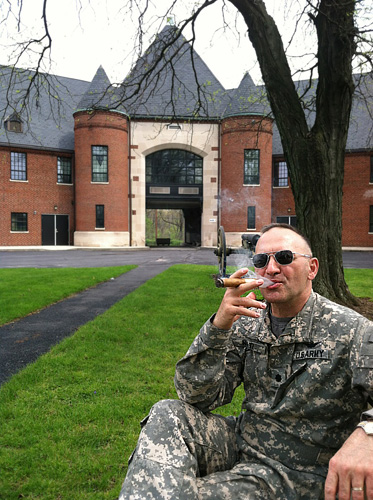 "The last Gurkha on the grounds of the 28th DIV HQs April 2012. Roll On!"