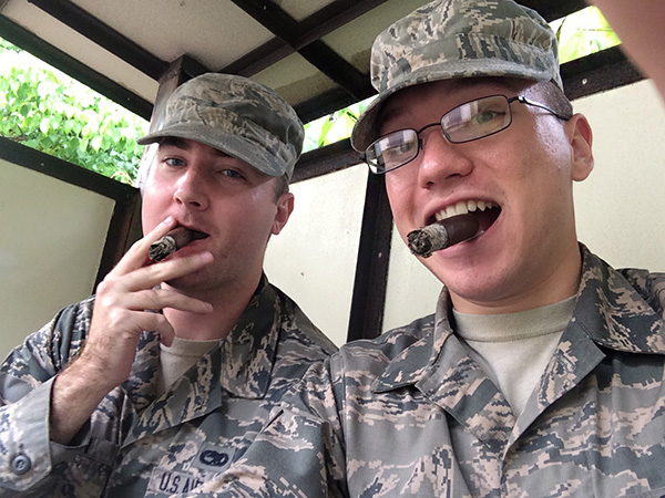"Having a smoke at lunch thanks to CI, appreciate you shipping all the way out to Japan."