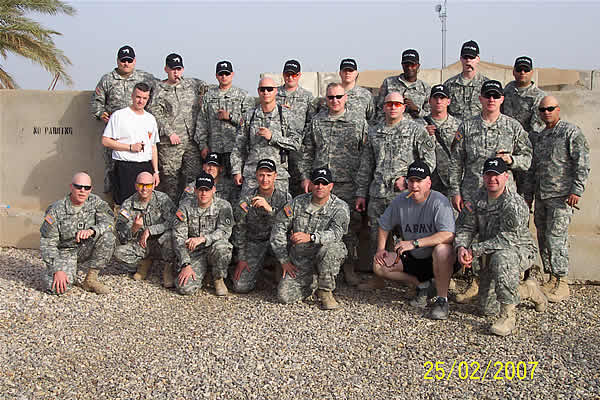 Men of the 4th Brigade Combat Team (Airborne) 25th ID FOB KALSU, IRAQ.