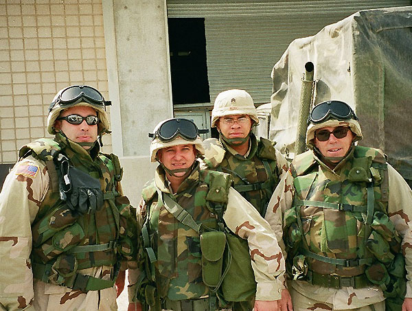 Captain Larry Cote serving in Kuwait for the Coalition Forces Land Component Command (Third Army)- Staff Judge Advocate.