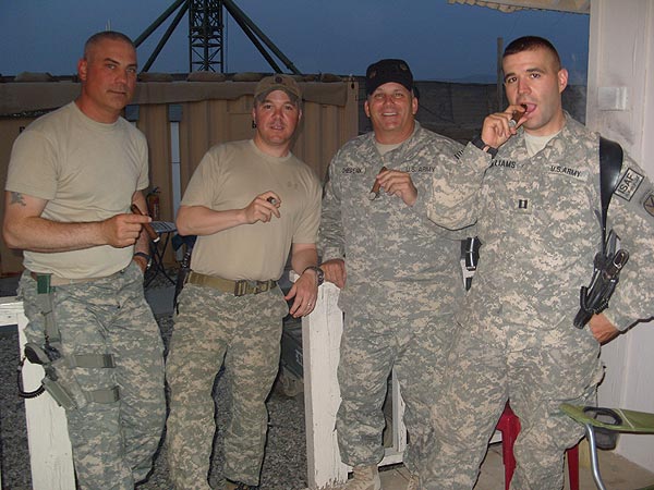 Afghanistan: L to R SFC Sapoff, LTC Grubbs, CSM Chepenik, CPT Williams.