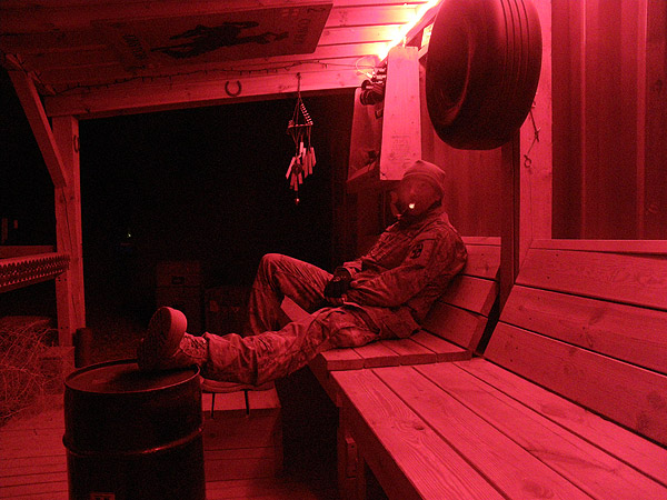 LT George Cox, 0400 25 Dec. 2011, Christmas Morning on the Flight line in Afghanistan.