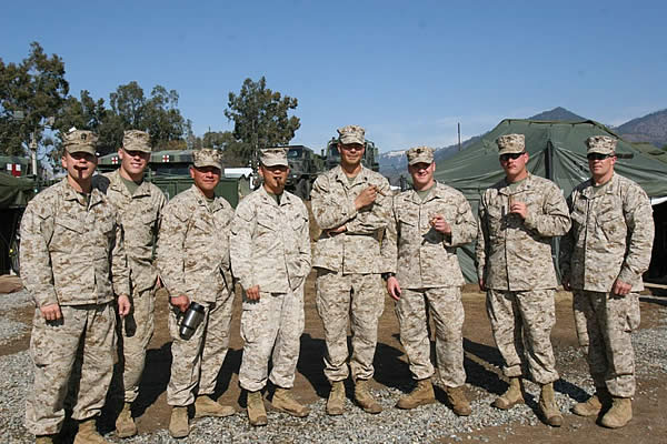 US Marines and sailors in the North West Frontier Province of Pakistan, deployedin support of Pakistani friends and allies at the foothills of the HimalayanMountains. They&rsquo;ve treated more than 23,000 patients in response to thedevastating earthquake that hit Pakistan on 8 Oct. 2005.