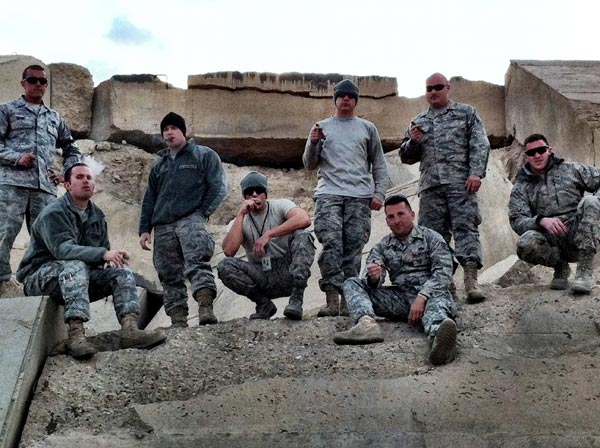 I am Staff Sergeant Chris Clinton and we are the USAF C-17 Globemaster III Maintenance Unit in Kuwait. Most of us are avid cigar smokers and are all pretty sure that the majority of our "per diem" is sent directly to you guys!  However, we doubt too many of your customers have enjoyed a hand-made in a bombed out (HAS) hardened aircraft shelter courtesy of the United States Air Force!
