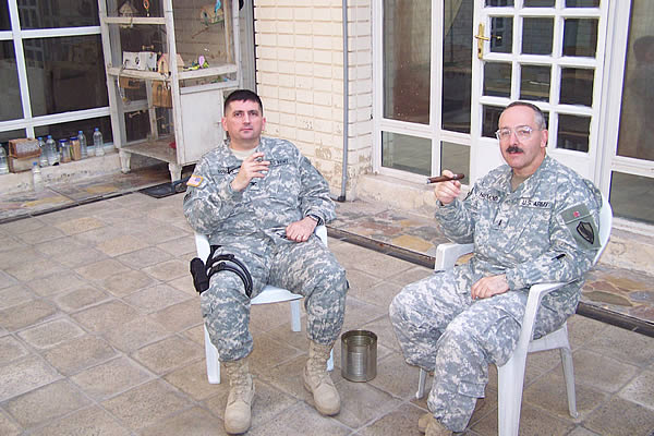 COL John Scocos and CW2 Kevin Haymond Baghdad Iraq.