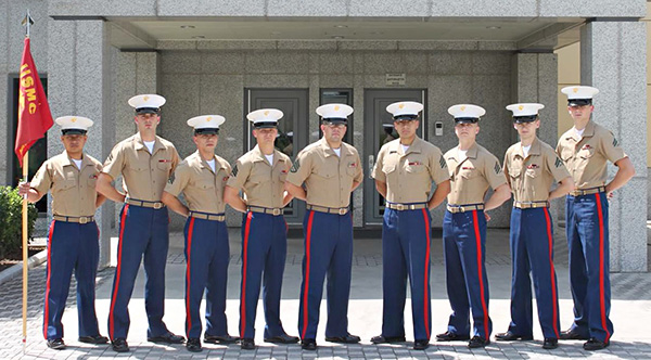 Marine detachment in Tajikistan