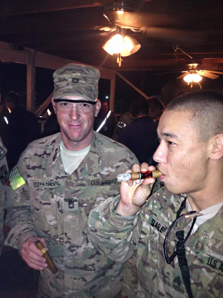 915th FST surgical team enjoying some 'CI treasures'