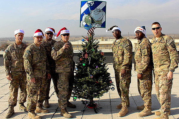 "Merry Christmas from the 3rd ID!" United States Forces &ndash; Afghanistan/CJTF-3 J4 Directorate, 21 December 2014