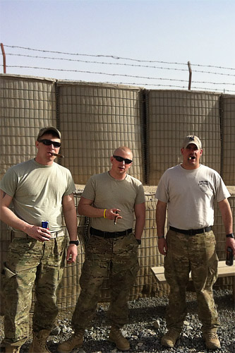 Men of the 264th Fire Dept. in Afghanistan