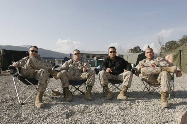 US Marines and sailors in the North West Frontier Province of Pakistan, deployedin support of Pakistani friends and allies at the foothills of the HimalayanMountains. They&rsquo;ve treated more than 23,000 patients in response to thedevastating earthquake that hit Pakistan on 8 Oct. 2005.