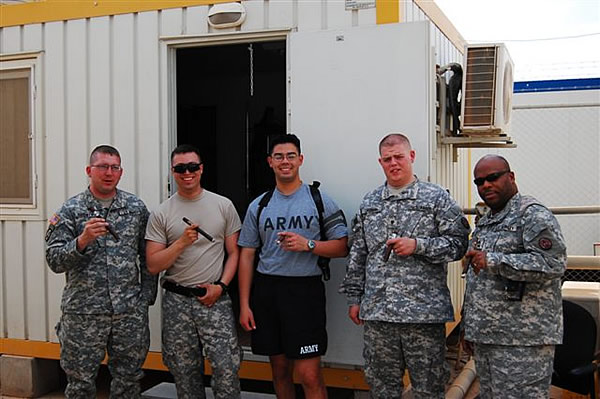 From left to Right: WO1 Showers (MAXX EGO), SGT Marquez (GURKA Black Dragon), SSG Pantalone (GURKA CENTERION), SPC Lakeman (MAXX Freak), MSG Monroe (GURKA Black Dragon)