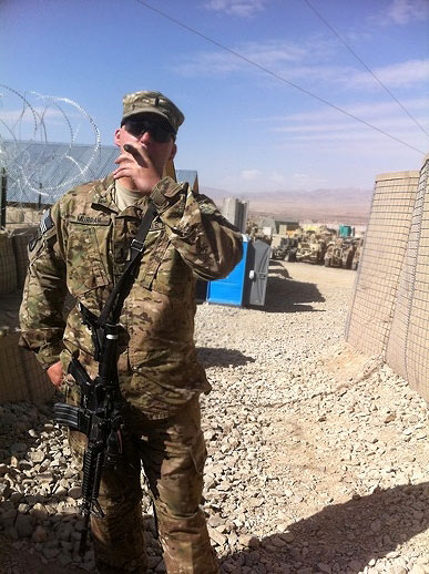 1LT Matthew B. Murrah stationed in Afghanistan.