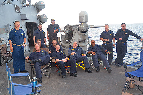 USS McFaul DDG 74, Cigar Lounge current steaming in the Red Sea. "Thank you for continuing to provide high quality cigars to our team."