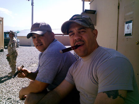 Troops in Afghanistan, August 2012 - February 2013. "The gentlemen in these photos have made purchase orders through Cigar International and we have been extremely satisfied with the quality of the cigars and the fast shipping. Thank you all for what you do." - SFC Eric Padron