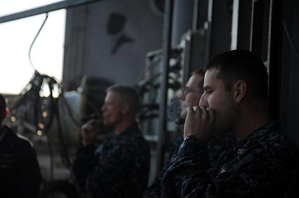 "Good morning.  I&rsquo;m Jason Montgomery stationed on board the USS Abraham Lincoln. We&rsquo;re deployed in the Western Pacific. I Just wanted to say thanks for all the great cigar deals on your web site and show you our daily Joe picks. Thanks."
