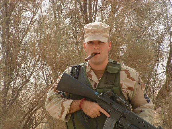 SSgt Daniel Hicks serving in Kuwait, 332 ESFS.