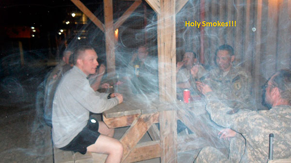 "My co-workers and I have been buying cigars from your company for a while now, as individuals. My Navy guy and I decided to group together and form the Smoke Heads, even had t-shirts made up." - Sean Kesler