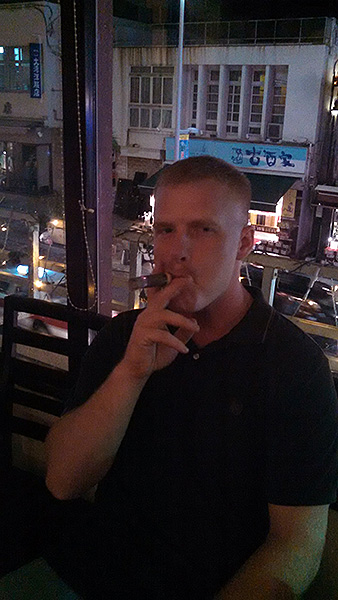 Sgt Curless in Okinawa Japan with VMA-542