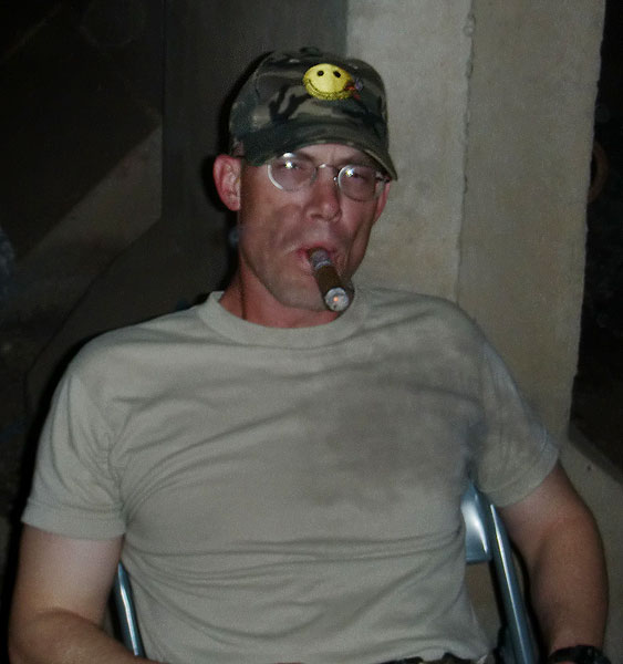 "Nothing beats ending a long day over here better than a couple guys sitting down, each with a cigar in hand and enjoying some down time. CI is always on time, and always on spot for me and my Soldiers." - 1SG David Rieckmann, Iraq.