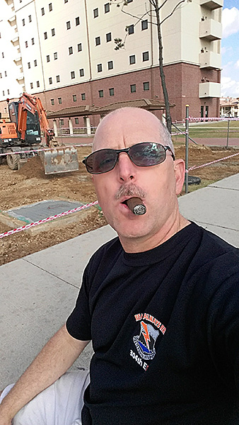 "Just enjoying one of y'alls cigars here in Korea on Columbus Day! Thanks for all you do for our military." - SGT Pruett, US Army Signal Corp